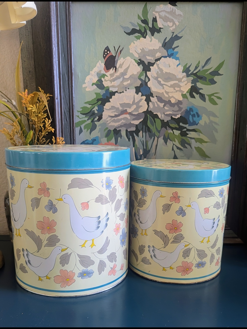 Country Goose Tin Canister Set